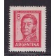 ARGENTINA 1965 GJ 1306A ESTAMPILLA NUEVA CON GOMA ALGO TONALIZADA U$ 9
